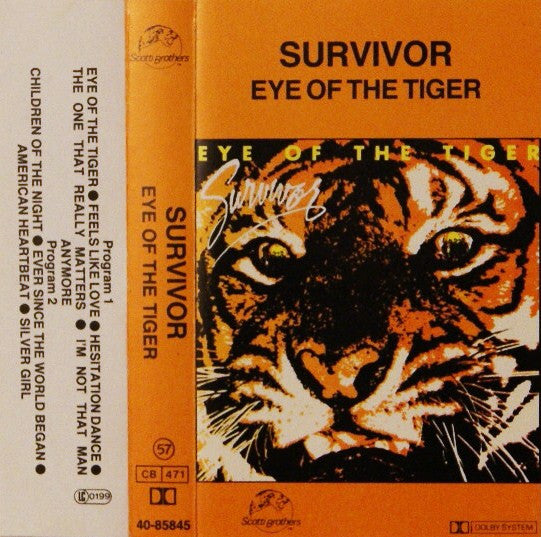 Survivor Eye Of The Tiger CASSETTE TAPE