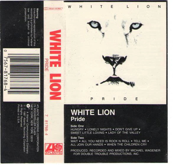 White Lion Pride CASSETTE TAPE