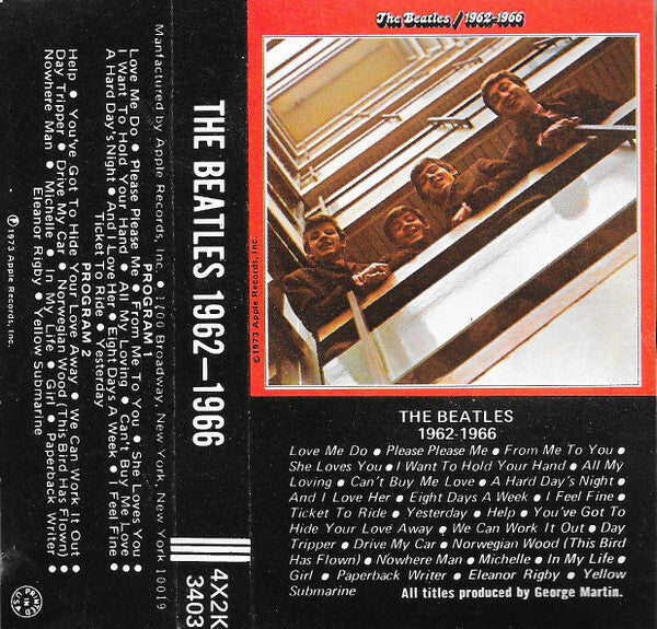 The Beatles 1962-1966 CASSETTE TAPE
