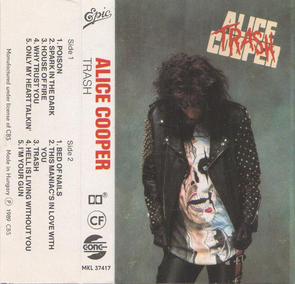 Alice Cooper Trash CASSETTE TAPE