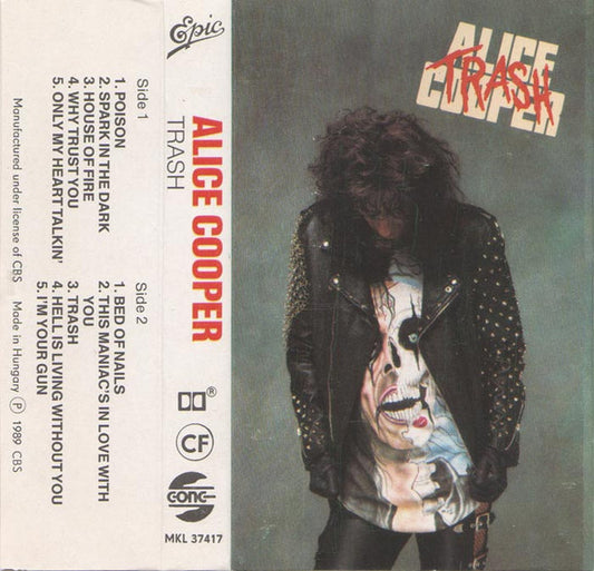 Alice Cooper Trash CASSETTE TAPE
