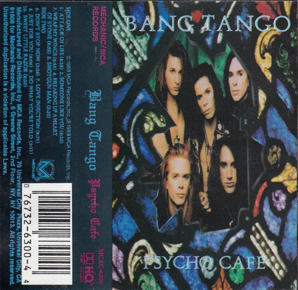 Bang Tango Psycho Cafe CASSETTE TAPE