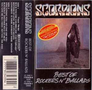 Scorpions Best of Rockers N' Ballads  CASSETTE TAPE