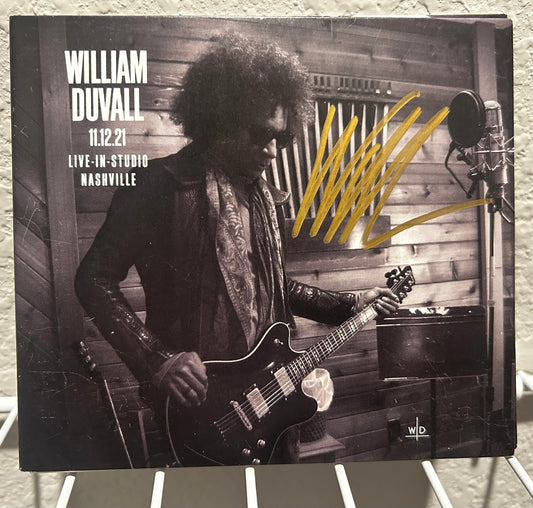 William DuVall- 11-12-21 Live In Studio Nashville(Autographed)CD