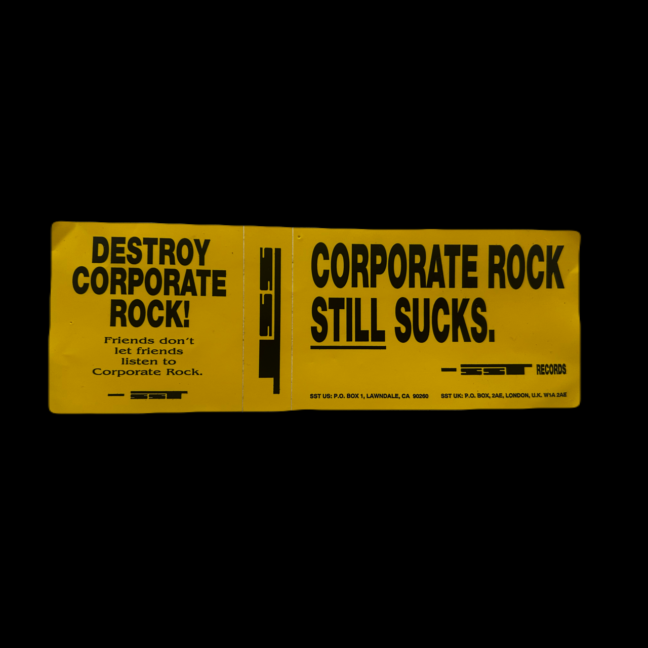Corporate Rock Still Sucks Sticker