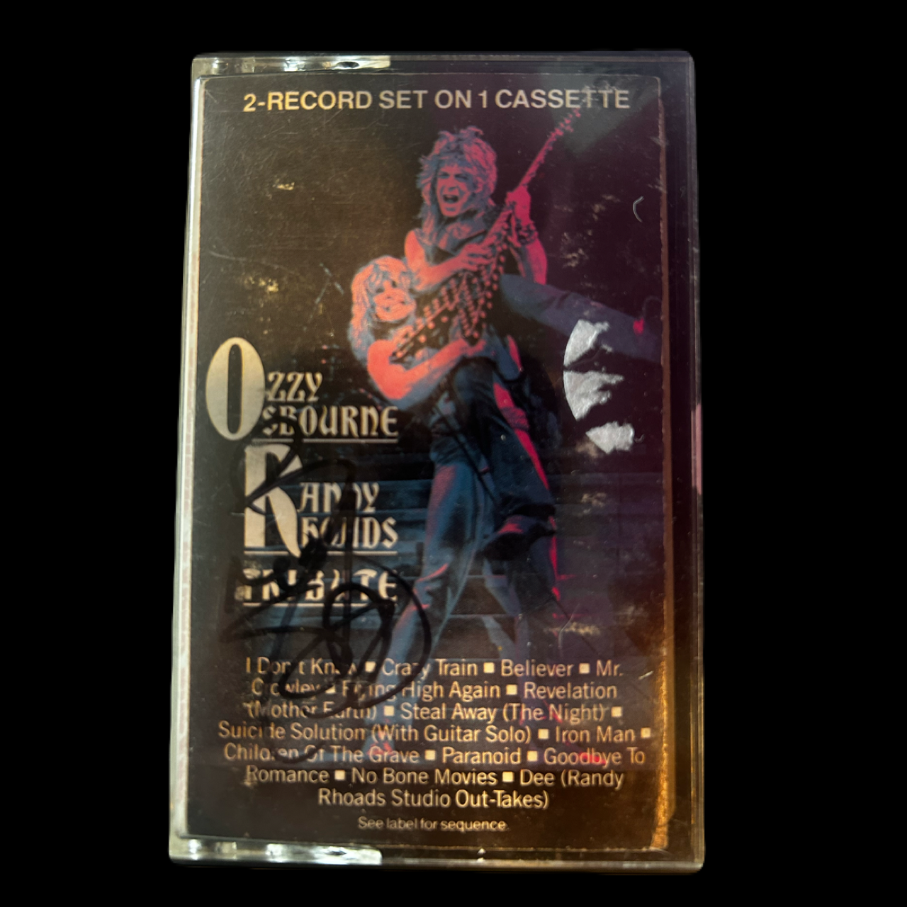 Ozzy Osbourne- Randy Rhodes Tribute (Autographed by Rudy Sarzo)CASSETTE TAPE